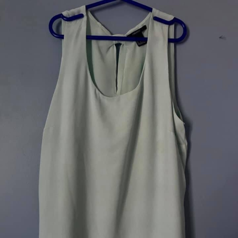 Mint chiffon top